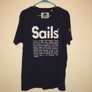 North Sails navy shirt SAILS word definition XL
